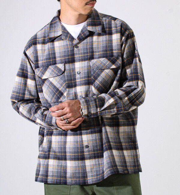 GLOSTER「【PENDLETON】Open Collar Shirt オープンカラーシャツ」|シャツ・ブラウス|