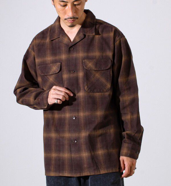 GLOSTER「【PENDLETON】Open Collar Shirt オープンカラーシャツ」|シャツ・ブラウス|