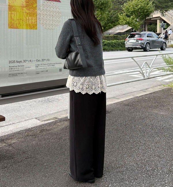 fredy emue「レースドッキングロンTシャツ」|Tシャツ・カットソー|