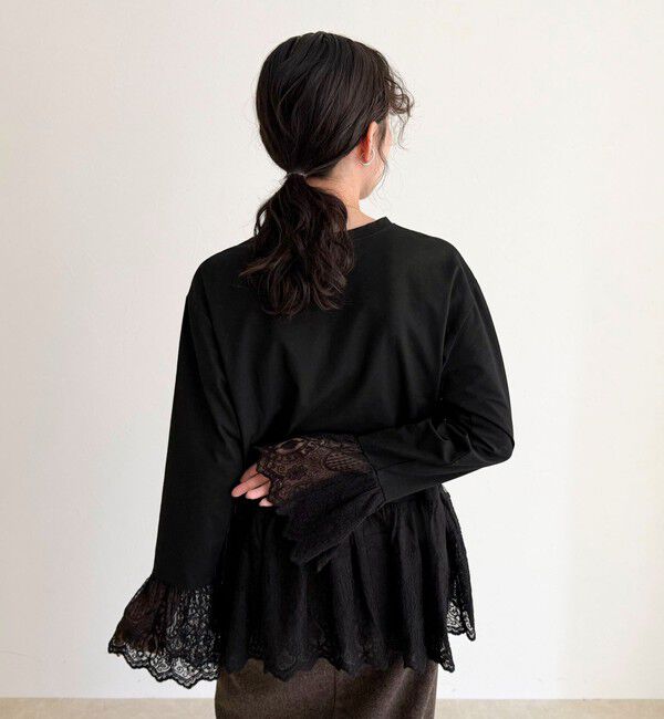 fredy emue「レースドッキングロンTシャツ」|Tシャツ・カットソー|