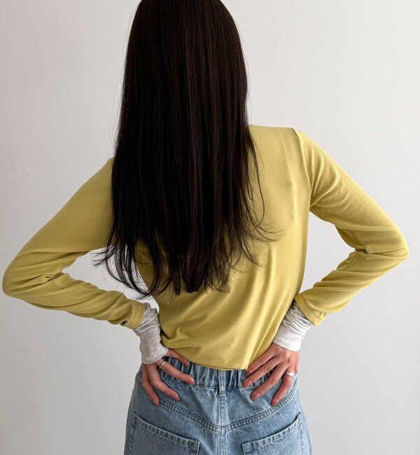 fredy emue「シアーリブレイヤードロンTシャツ」|Tシャツ・カットソー|