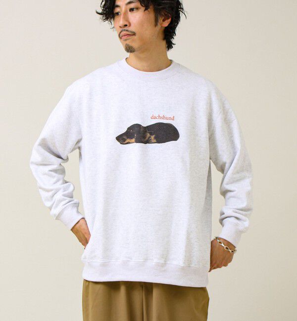 GLOSTER「【MY PET】クルーネックプリントスウェット」|スウェット・ジャージ|