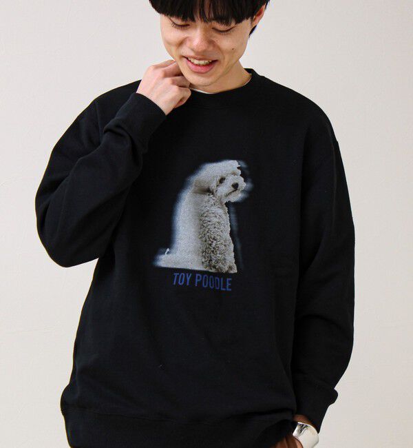 GLOSTER「【MY PET】クルーネックプリントスウェット」|スウェット・ジャージ|ブラック系その他