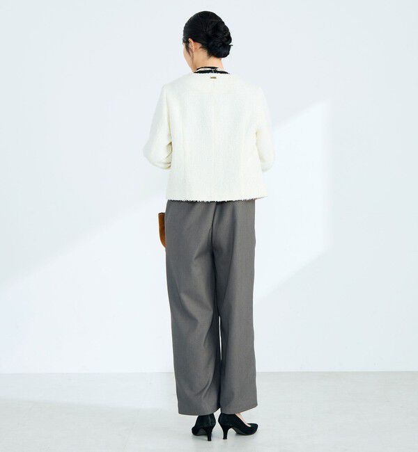 fredy emue「ノーカラーツィードジャケット」|ノーカラージャケット|