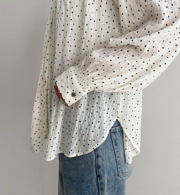 fredy emue「ハートドットボウタイブラウス」|シャツ・ブラウス|