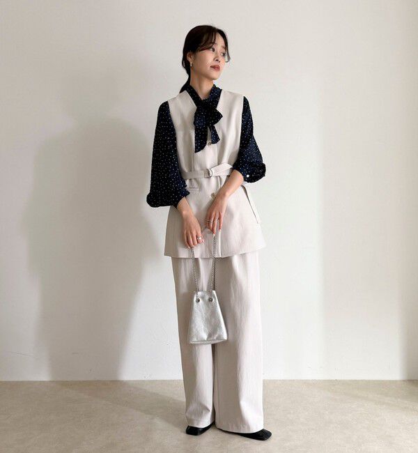 fredy emue「ハートドットボウタイブラウス」|シャツ・ブラウス|