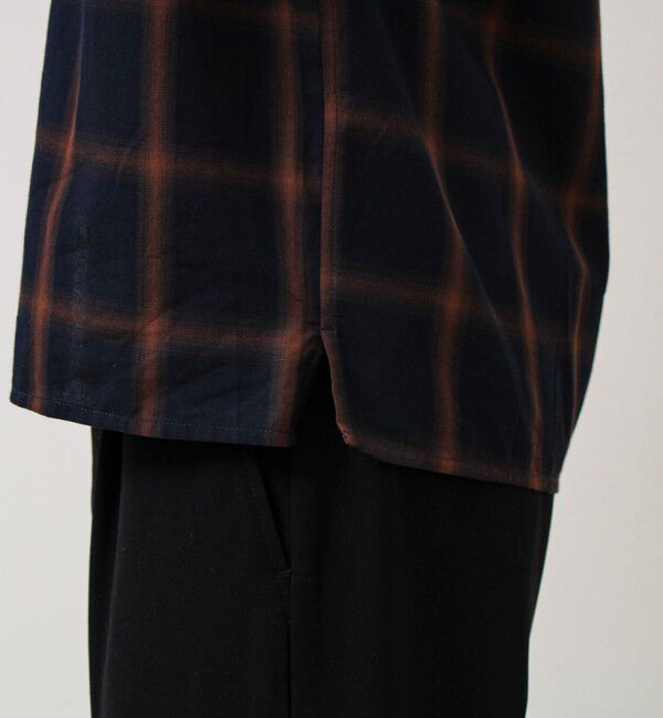 GLOSTER「【奥行きのある色合い】オンブレチェック ロングスリーブシャツ」|シャツ・ブラウス|