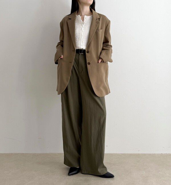 fredy emue「リネン混ラチネオーバージャケット」|テーラードジャケット|