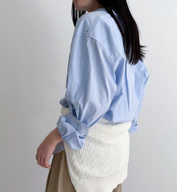 fredy emue「COTTON BASIC シャツ」|シャツ・ブラウス|サックスブルー