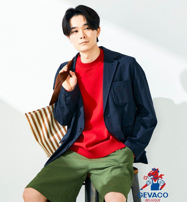 GLOSTER「【GEVACO/ゲバコ】テーラーライトジャケット」|テーラードジャケット|ネイビー