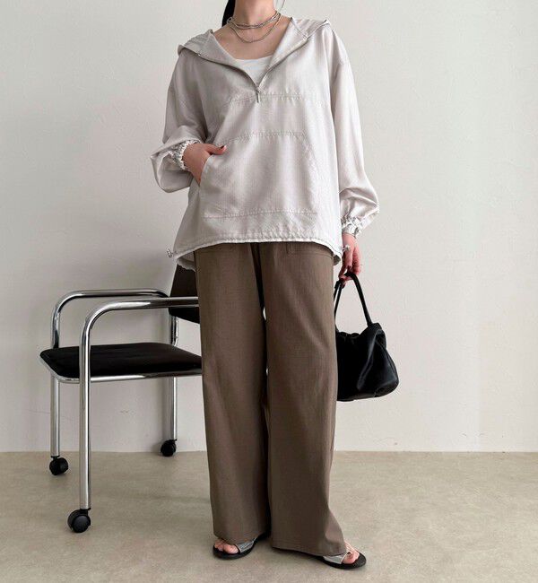 fredy emue「ストライプアノラックシャツブルゾン」|シャツ・ブラウス|