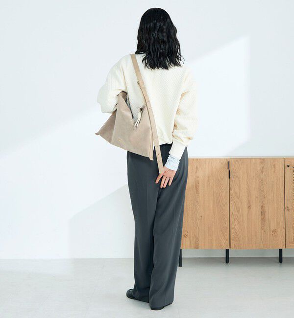 fredy emue「【オン・オフ対応/高身長サイズあり】とろみツイルタックスラックス」|スラックス|