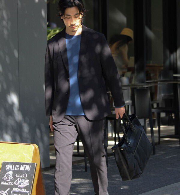 GLOSTER「【セットアップ対応】リネンタッチドビーイージーパンツ」|チノ|