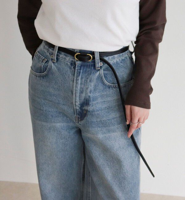 fredy emue「牛革フリー細ベルト」|ベルト|