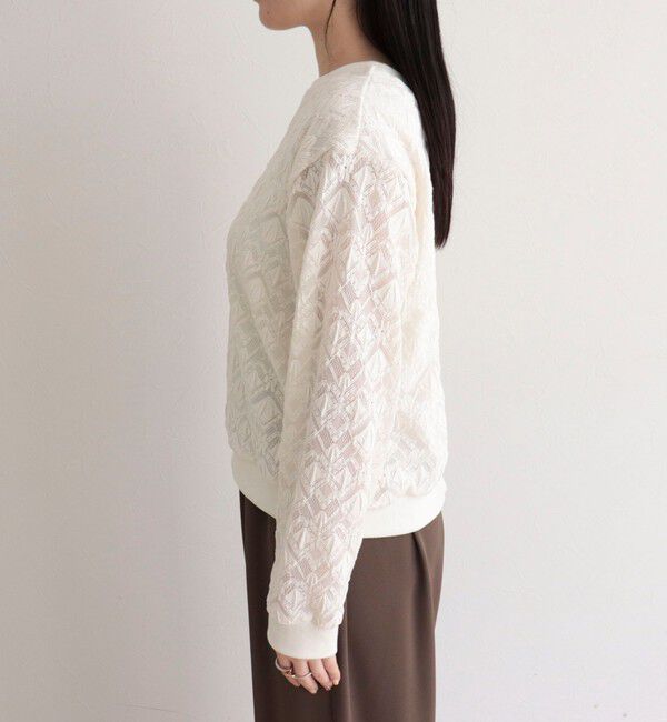 fredy emue「ストレッチレース2WAYプルオーバー」|Tシャツ・カットソー|