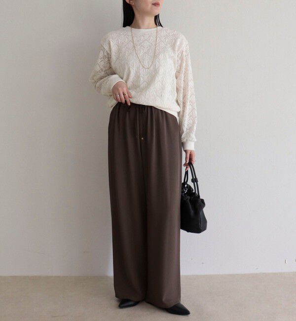 fredy emue「ストレッチレース2WAYプルオーバー」|Tシャツ・カットソー|