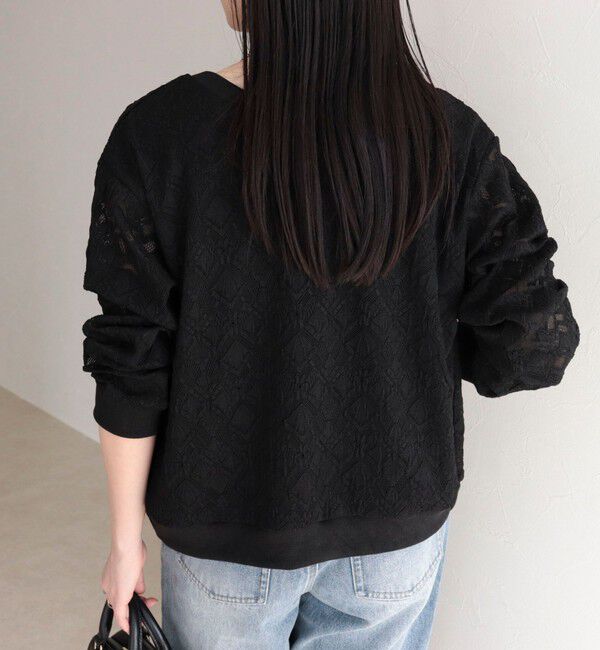 fredy emue「ストレッチレース2WAYプルオーバー」|Tシャツ・カットソー|