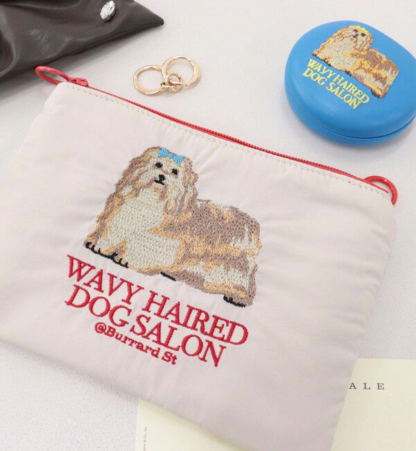 fredy emue「【JOli JOli/ジョリジョリ】刺しゅうフラットポーチ」|ポーチ|