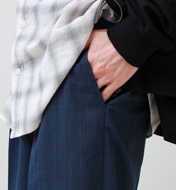 GLOSTER「【セットアップ着用可能】ドライポリワイドパンツ」|チノ|