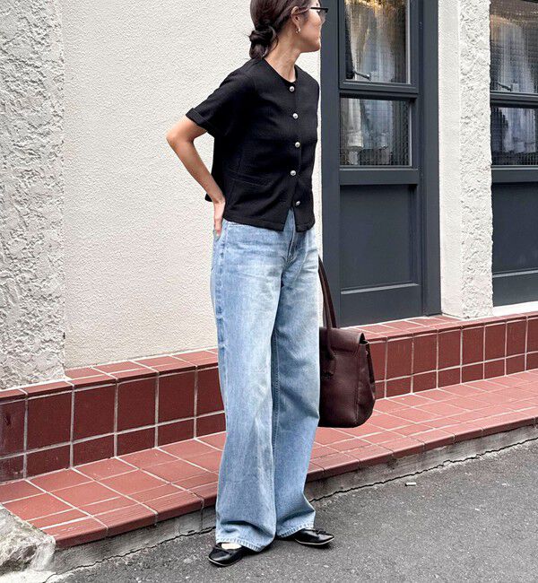 fredy emue「【@sora_522m企画】ノーカラーハーフスリーブジャケット」|ノーカラージャケット|