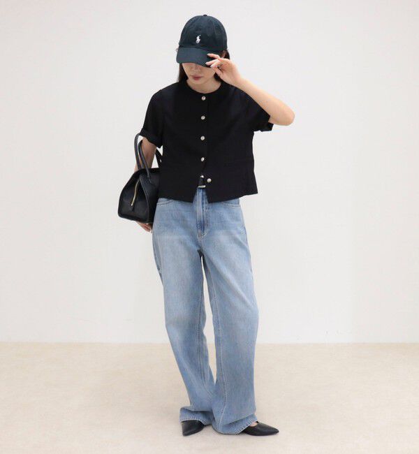 fredy emue「【@sora_522m企画】ノーカラーハーフスリーブジャケット」|ノーカラージャケット|