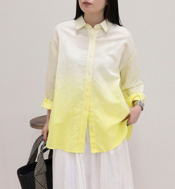 fredy emue「グラデーションリネンシャツ」|シャツ・ブラウス|
