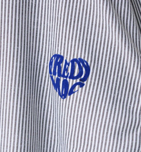 FREDY MAC「【FREDYMAC/フレディマック】フロッキープリント バンドカラーシャツ」|シャツ・ブラウス|