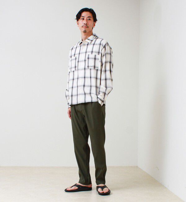 GLOSTER「【快適ストレッチ】Relaxイージーパンツ」|チノ|