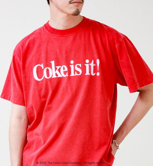 GLOSTER「【GOOD ROCK SPEED】Coca-Cola ロゴプリントTシャツ」|Tシャツ・カットソー|