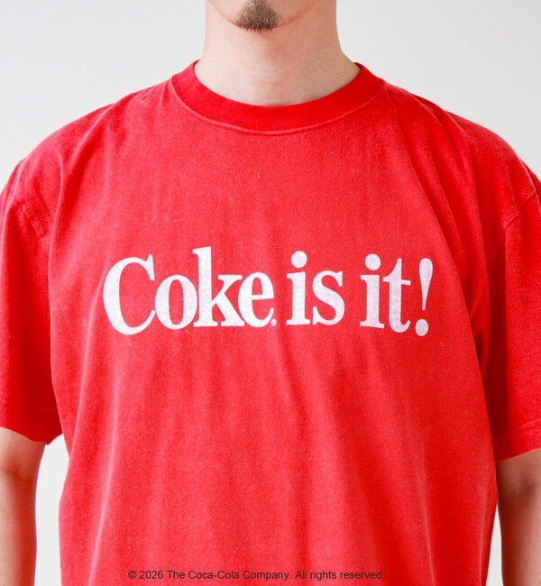 GLOSTER「【GOOD ROCK SPEED】Coca-Cola ロゴプリントTシャツ」|Tシャツ・カットソー|
