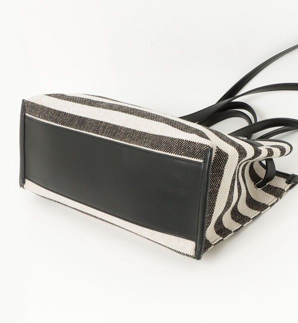 fredy emue「ボーダープリントスクエアトートバッグ」|ショルダー・メッセンジャー|