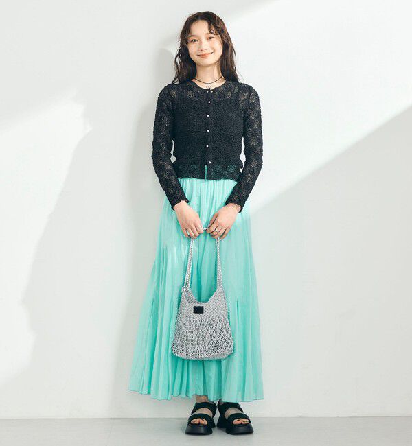 fredy emue「フラワーストレッチレースカーデ」|カーディガン|