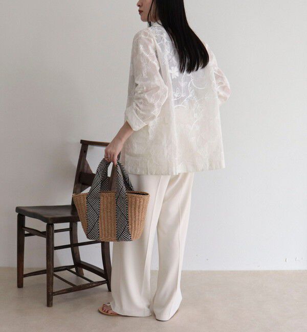 fredy emue「【MADE IN INDIA】シアー刺繍ジャケット」|テーラードジャケット|