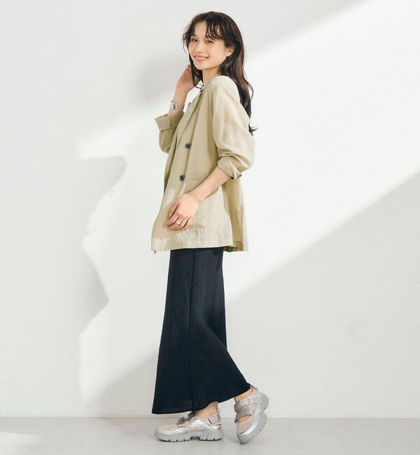 fredy emue「リネン混ライトダブルジャケット」|テーラードジャケット|