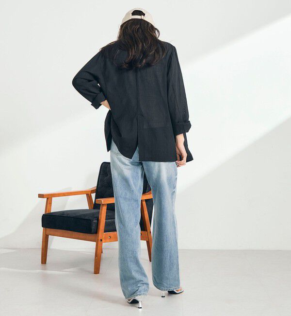 fredy emue「リネン混ライトダブルジャケット」|テーラードジャケット|