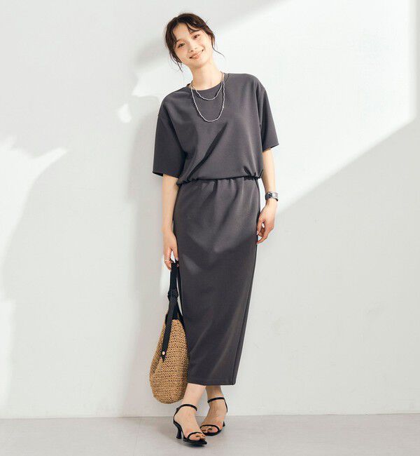 fredy emue「カットジョーゼット5分袖プルオーバー」|Tシャツ・カットソー|