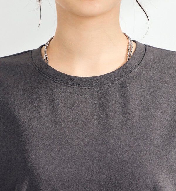 fredy emue「カットジョーゼット5分袖プルオーバー」|Tシャツ・カットソー|