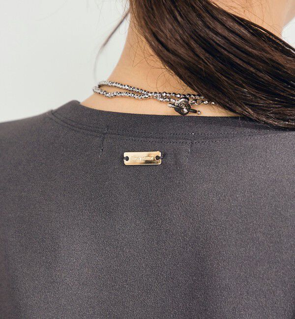 fredy emue「カットジョーゼット5分袖プルオーバー」|Tシャツ・カットソー|