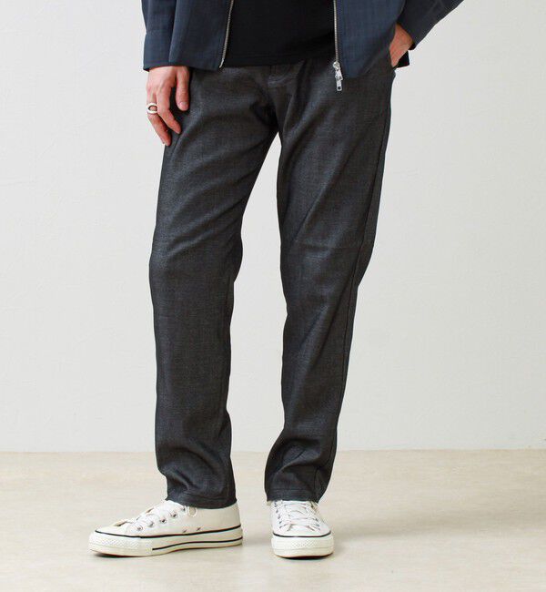 GLOSTER「【快適ストレッチ】flexibleイージーパンツ」|チノ|チャコールグレー