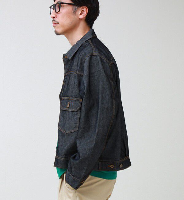 GLOSTER「【軽量ストレッチ】メッシュデニム3rdタイプジャケット」|デニムジャケット|