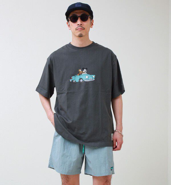 GLOSTER「【DISCUS】Disney ミッキープリントTシャツ」|Tシャツ・カットソー|ブラック系その他3