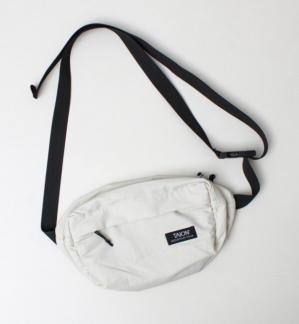 GLOSTER「【TAION / タイオン】MOUNTAIN WAIST POUCH」|ショルダー・メッセンジャー|ライトグレー