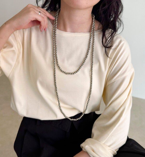 fredy emue「【人気の為、再販売！】パール/メタルマルチロングネックレス」|ネックレス|