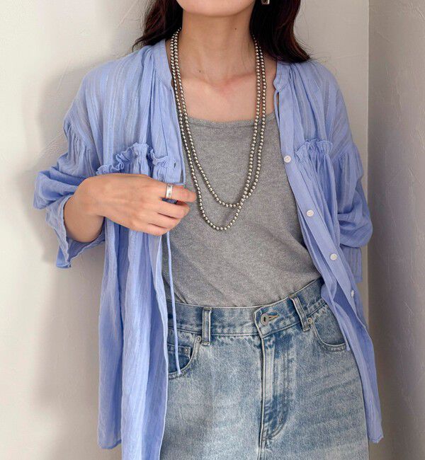 fredy emue「【人気の為、再販売！】パール/メタルマルチロングネックレス」|ネックレス|