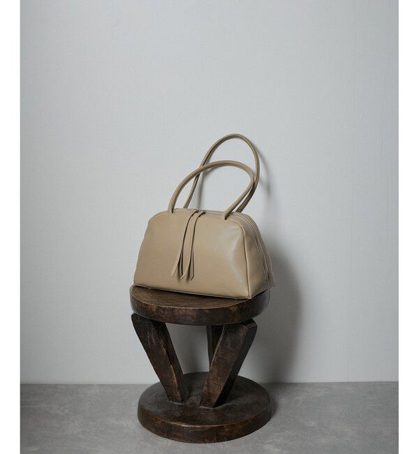 SALON adam et rope'「ソフトレザーミドルボストンバッグ 2」|ボストンバッグ|ベージュサブ