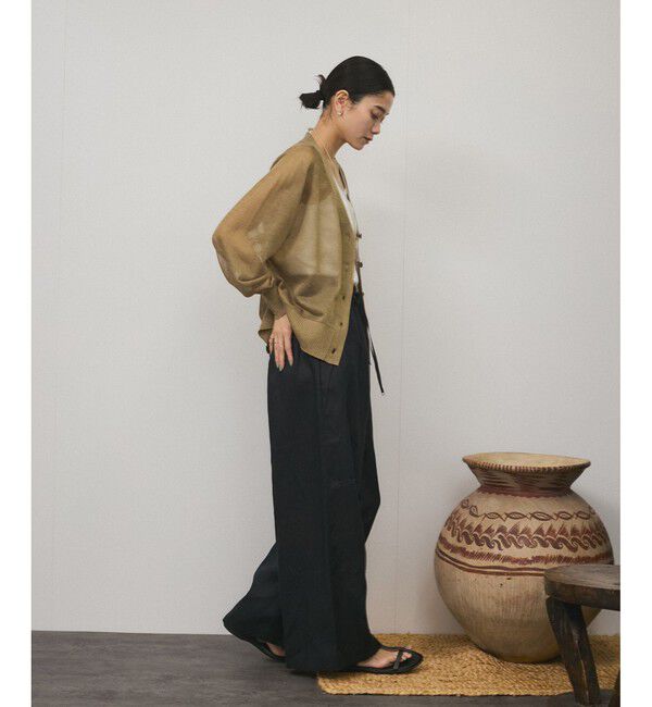 SALON adam et rope'「ブライトシアーカーディガン」|カーディガン|