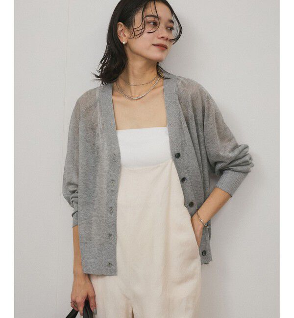 SALON adam et rope'「ブライトシアーカーディガン」|カーディガン|