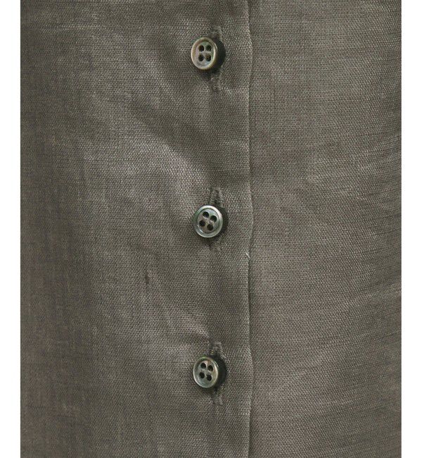 SALON adam et rope'「リネンスキッパーギャザーブラウス / ［GENTLE LINEN］」|シャツ・ブラウス|