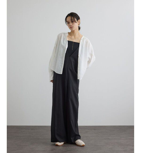 SALON adam et rope'「リネンスキッパーギャザーブラウス / ［GENTLE LINEN］」|シャツ・ブラウス|