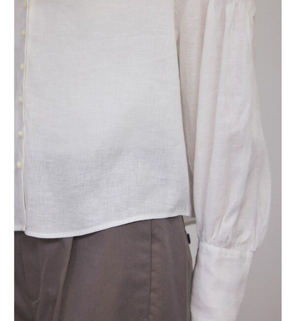 SALON adam et rope'「リネンスキッパーギャザーブラウス / ［GENTLE LINEN］」|シャツ・ブラウス|